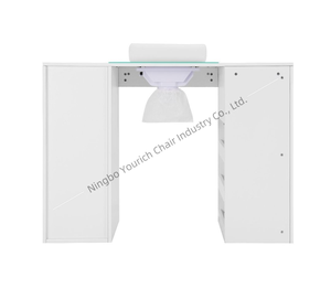 <span class=keywords><strong>Table</strong></span> de <span class=keywords><strong>manucure</strong></span> <span class=keywords><strong>professionnelle</strong></span> avec collecteur de poussière intégré, <span class=keywords><strong>table</strong></span> de <span class=keywords><strong>manucure</strong></span> multi-rangements avec repose-poignet pour salon de beauté - Product Image 4