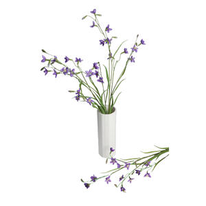 Flores Artificiales, <span class=keywords><strong>Campanula</strong></span> de Seda Morada, Flor de Campanilla, Plantas Artificiales para Exteriores, Flor de Plástico Artificial para Decoración del Hogar y la Oficina - Product Image 4