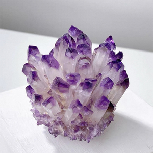 Bán Buôn Thô Đá Thạch Anh Màu Xanh Lá Cây Pha Lê Cụm Phong Thủy Chữa Bệnh Pha Lê Quart Cụm - Product Image 4