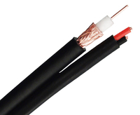 Cable Coaxial RG59/RG6/RG11/RG58 para Cámaras de Seguridad CCTV/CATV con Alimentación, 75ohm