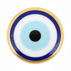 Imán de nevera de ojos malvados de vidrio de 4 cm Imán decorativo único y elegante - Product Image 2