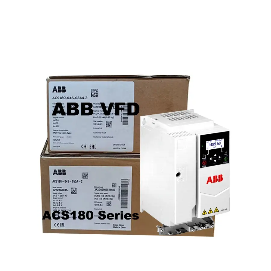 ABB VFD заводская цена, новый оригинальный Частотный преобразователь от 50 до 60 Гц ACS180-04N-038A-4 преобразователь частоты abb