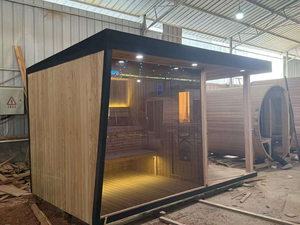 Nouvel Arrivage, Vente Chaude : Sauna à Granulés de Bois Grande Taille, Infrarouge et Électrique, avec Bain Froid et Réservoir d'Eau, Poêle Intégrée - Product Image 6