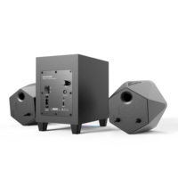 2025 nouveau 2.1 rvb LED Mini haut-parleur d'ordinateur de bureau de jeu avec caisson de basses sans fil USB BT haut-parleurs interchangeables