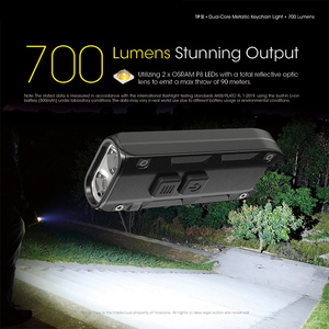 Xách tay mini USB-C sạc Keychain LED Đèn Hợp kim nhôm đèn pin chống thấm nước cho ngoài trời khẩn cấp cắm trại chiếu sáng - Product Image 2