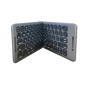 Mini katlanır klavye Touchpad bluetooth uyumlu 3.0 katlanabilir bluetooth klavye Tablet Pc için klavye katlanır