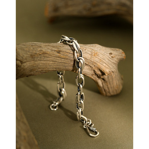 YHT029 Thick <strong>Silver</strong> <strong>Bracelet</strong> for <strong>Women</strong> <strong>Sterling</strong> <strong>Silver</strong> 925 Woman'<strong>s</strong> Rope Chain <strong>Bracelet</strong> with <strong>S</strong> Clasp Link <strong>Bracelets</strong> - Product Image 2