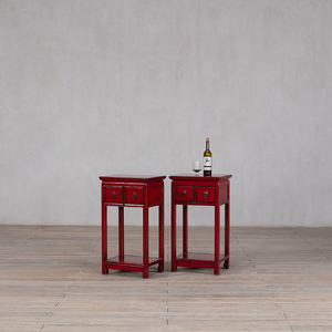 Handmade Solid Wood <strong>Corner</strong> <strong>Table</strong> with Drawer <strong>for</strong> Apartment <strong>Hallway</strong> Decorative Furniture - Product Image 2