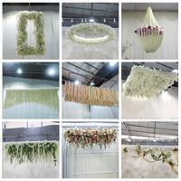 Plantes artificielles vertes de haute qualité GNW, suspendues au plafond, décoration florale pour scène de fête