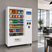 Máquina Expendedora de Aperitivos y Bebidas con Pantalla Táctil de 21.5 Pulgadas, Pago Flexible y Gestión Remota