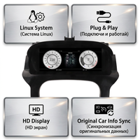 Dashboard Digital LCD 12,3 inci untuk Land Rover Range Rover Evoque 2012-2019, Panel Instrumen CarPlay CarLife LHD RHD