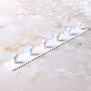 Custom Creative Multifunctional <b>Sticky</b> <b>Hook</b> No-Punch Powerful Double <b>Hook</b> Clothes Strong Adhesive Door Bathroom Household Use - Product Image 1