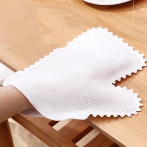 Gants et mitaines de dépoussiérage réutilisables en microfibre blanche douce, chiffon artisanal double face pour essuyages et dépoussiérage, lot de 100 pièces - Product Image 2