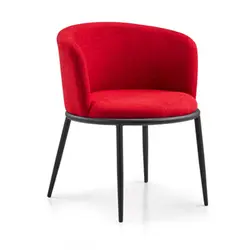 Sedia da pranzo hotel con struttura in metallo divano per il tempo libero moderno sedia da caffè stile sede - Product Image 3