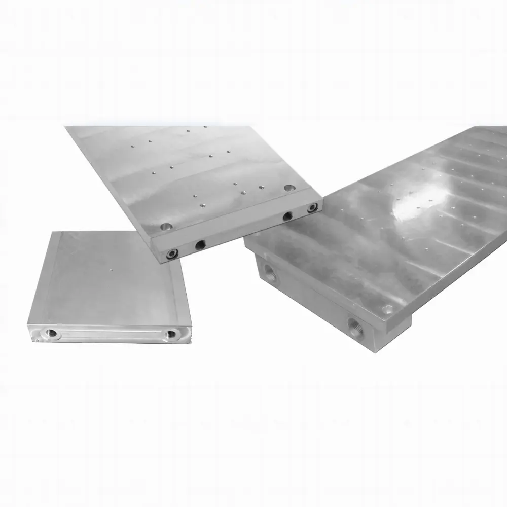 OEM ODM personalizado fsw cooling plate alumínio block fricção stir soldagem Projetor Laser Placa Fria Líquida para carro de energia nova