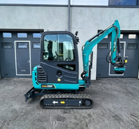 Mini-excavatrice sur chenilles SWE20F, excavatrice hydraulique compacte de 2 tonnes pour la construction, l'aménagement paysager et les travaux de terrassement