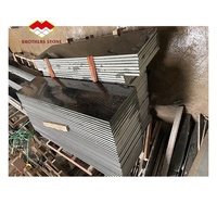 Dalles de granit noir pur de Chine, 18 mm d'épaisseur, surface polie, pour les marches de cuisine et de salle de bain de villa