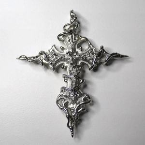 Colgante de cristal de piedra lunar de estaño popular 2026, colgante de alabastro con púas estilo punk, joyería de moda para chicas y chicos, venta al por mayor - Product Image 3