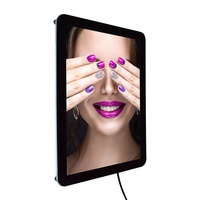 Boîte à lumière led rétro-éclairé a4 avec cadre acrylique, support mural pour photo numérique, affichage éclairé
