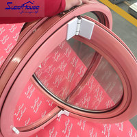 Cadre de fenêtre fixe en alliage d'aluminium couleur RAL personnalisée, insonorisé, isolant thermiquement, étanche, idéal pour hôtels, salles de bain et cuisines