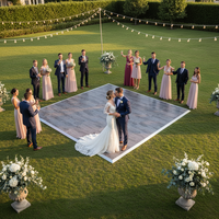 Plancher de danse extérieur moderne antidérapant en PVC imitation bois, vinyle portable pour mariage