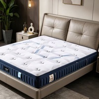 Colchón de Espuma Viscoelástica con Resortes Ensacados para Cama King, Económico, Envasado al Vacío, para Hotel y Dormitorio