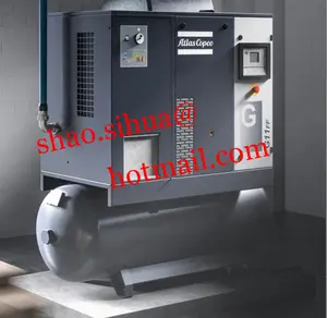 Atlas copco air compressor / G7 13bar 189psi 13.1l/s 0.79m3/min 27.7cfm 7.5kw 10hp/ oil injected rotary screw air compressors