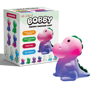 Lampada da Comodino per Bambini con 7 Colori Cangianti, Dimmerabile, in Silicone Morbido, Regalo Carino, Luce Notturna a Forma di Dinosauro per Cameretta - Product Image 1
