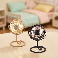 Vente en gros de mini ventilateurs portables d'été rechargeables DC 5V USB, ventilateurs de bureau électriques pliables avec lumière LED