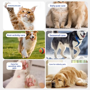 <span class=keywords><strong>Masque</strong></span> <span class=keywords><strong>exfoliant</strong></span> pour pattes d'animaux de compagnie OEM ODM personnalisé de haute qualité avec un matériau de type pommade pour chats et chiens - Adoucit la peau et soigne les pattes gercées - Product Image 2