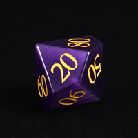 Livraison Rapide – Nouvel Ensemble de Dés DND Œil de Chat Violet Personnalisé en Pierre Précieuse (D6, D20) avec Boîte pour RPG Dungeons and Dragons