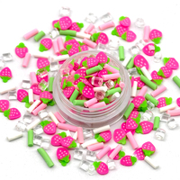 Bulk Polymeer Klei Plakjes Fruit Watermeloen Aardbei Citroen Strooien Diy Slijm Mix Zacht Aardewerk Nail Art Decoratie Diy Ambacht