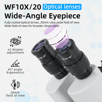 SANQTID 3.5-90X WIFI Trinocular Stereo Microscope HDMI 4K 360° Rotating Mobile Phone PCB Watch Repair Photograph Measurement