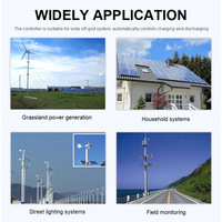 Contrôleur hors réseau PWM hybride solaire éolien 1KW 48V avec écran LCD Contrôleur de générateur d'énergie éolienne