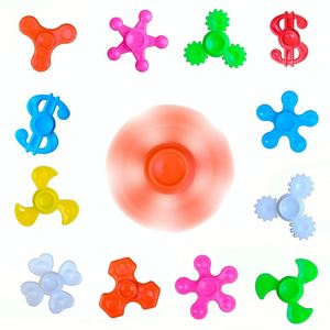 Mini juguetes giratorios de 4 cm para los dedos, tornasoles de plástico, juguetes educativos de formas variadas - Product Image 3
