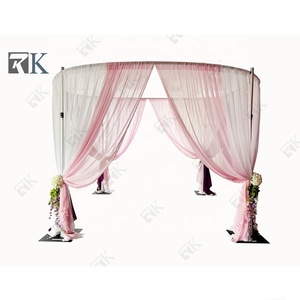 Juegos de cortina de tubería redonda portátil de evento con kits de tubería telescópica de cortinas - Product Image 1