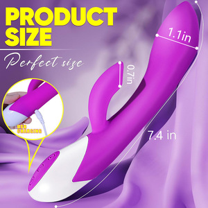 Vibrador de Conejo, Estimulador de Clítoris y Punto G, Motor Dual, Vibrador Femenino Impermeable con Carga USB, Juguete Sexual <span class=keywords><strong>para</strong></span> Mujeres y Parejas - Product Image 2