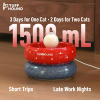 Fontaine à eau automatique pour chat, distributeur d'eau pour animaux de compagnie, bol à eau circulante 1,5 L pour chats d'intérieur