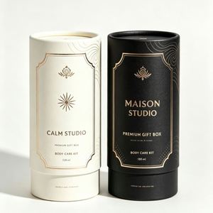 ชุดของขวัญบำรุงผิวกาย Maison Studio Premium Gift Box ขนาด 150 มล. บรรจุในกล่องกระดาษรีไซเคิล พิมพ์ลายทองคำ พิมพ์สี่สี เคลือบเงา - Product Image 1