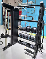 Máquina de Gimnasio Multifunción Comercial con Poleas Ajustables y Cable para Entrenamiento de Fuerza