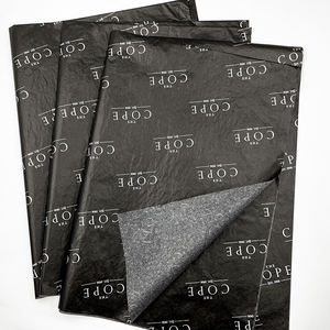 의류 포장용 맞춤 제작 종이 포장지 선물용 티슈 페이퍼 롤 커스텀 블랙 친환경 포장지 - Product Image 5