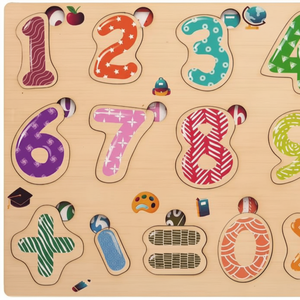 Jouet éducatif de puzzle de nombre 3D en bois personnalisé en gros pour l'apprentissage précoce, OEM/ODM disponible - Product Image 1