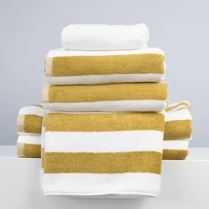 Toalla de piscina de algodón 100% de alta calidad, toalla de playa con logotipo personalizado