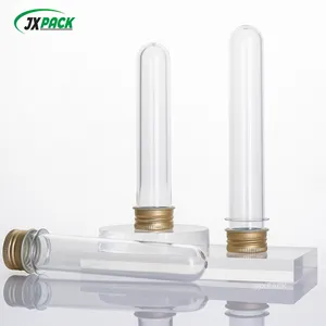 50ml Transparent Cylindrical PET Tube Bottle Plastic Tubes Food Candy Tube Bottle