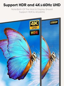 Cable CableCreation Activo <span class=keywords><strong>DP</strong></span> a <span class=keywords><strong>HDMI</strong></span> 4K 60Hz 8FT Unidireccional Compatible con 2K144Hz y 1080P <span class=keywords><strong>144Hz</strong></span> HDR <span class=keywords><strong>Dp</strong></span> a <span class=keywords><strong>hdmi</strong></span> - Product Image 3