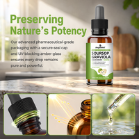 Aeglewell OEM Gotas Líquidas de Guanábana (Graviola) 1800MG, Suplemento Herbal Líquido Oral Concentrado para la Inmunidad y el Control de la Energía
