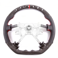 Volant de direction en fibre de carbone véritable populaire pour Nissan Patrol Y61 2012-2021, cuir noir, volant de direction de voiture de sport 4 Runner