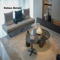 Canapé moderne en crème, tissu microfibre, structure modulaire, rembourrage en éponge, pieds en acier inoxydable, grand canapé sectionnel confortable pour salon