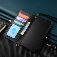 Étui portefeuille antichoc avec blocage RFID, porte-cartes et support mains libres pour iPhone 17 16 15 14 Pro Max – Vente en gros