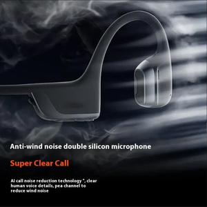 Mini auriculares deportivos de oreja abierta, resistentes al sudor, auriculares de entrenamiento de conducción ósea, auriculares TWS con cancelación de ruido - Product Image 4